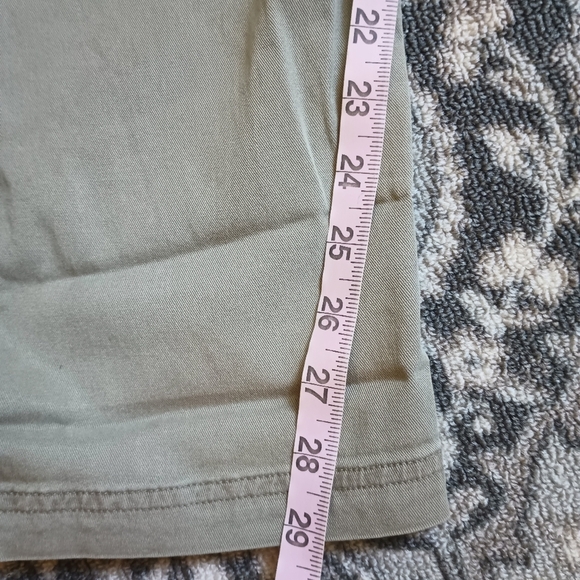 Soft Surroundings 3X Utility Cargo Pants Green Pull On Lyocell Crop Roll Tab - Picture 10 of 15